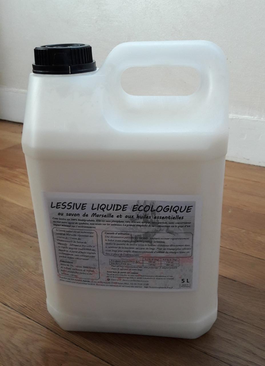 Lessive liquide écologique 5L Professionnel