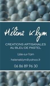 Logo Hélène Klym - Créations Au Bleu De Pastel