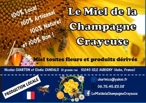 Logo Le Miel De La Champagne Crayeuse Et Ses Produits Dérivés