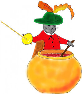 Logo Les Confitures Du Chat Botté