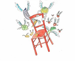 Logo Les Légumes De La Chaise Rouge