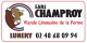 Logo Ferme De Champroy, Viande Limousine