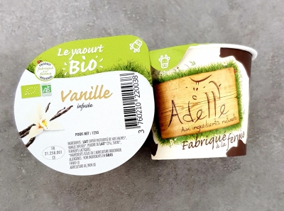 Yaourt fermier adelle à la vanille