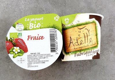 Yaourt fermier adelle à la fraise