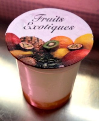 Yaourt sur coulis : fruits exotiques(2x125g.)