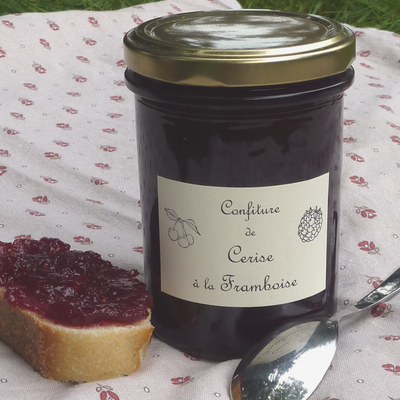 Confiture originale : cerise et framboise