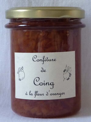 Confiture originale : coing à la fleur d'oranger