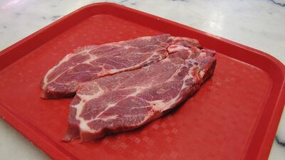 Côtes échines de porc
