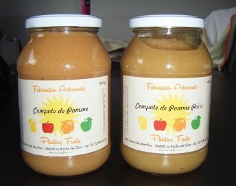 Lot 1 pot purée de pomme + 1 pot purée pomme/poire