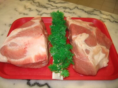 Palette de porc sans os 1kg