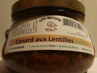 Canard aux lentilles