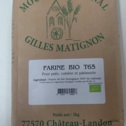 Farine de blé bio t65 conditionnée par 5 kg