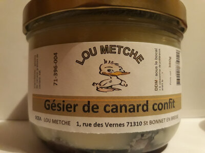 Gésier de canard confit en bocal