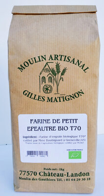 Farine d'engrain t70 petit épeautre par 2 kgs