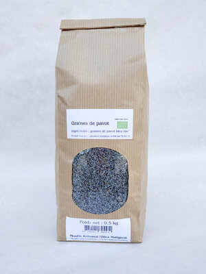 Graines de pavot bleu bio