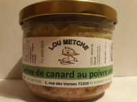 Terrine de canard au poivre vert