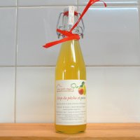 Sirop duo de pêche - poire (sans arômes, ni colorants, ni conservateurs)