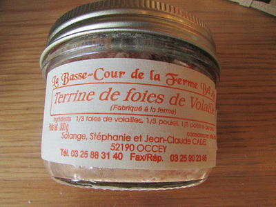 Terrine de foies de volailles de 300