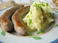 Saucisse de poulet aux pommes de terre
