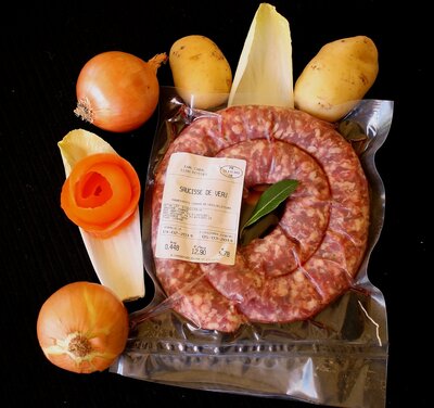 Saucisse de veau environ 0.450g