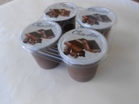 Yaourts aromatisés au chocolat par barquette de 4u