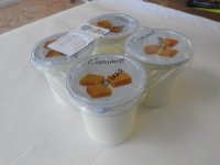 Yaourts aromatisés au caramel par barquette de 4u