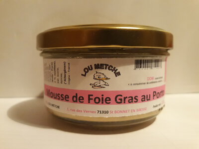 Mousse de foie  gras de canard au porto 180 g