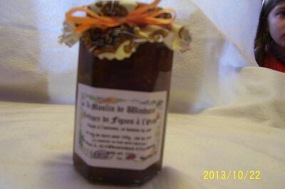 Confiture de figue à l'orange