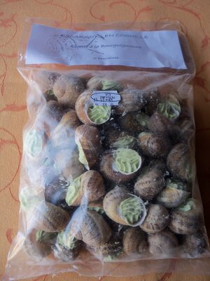Escargots en coquilles traditionnelles - sachet familial de 5 dz
