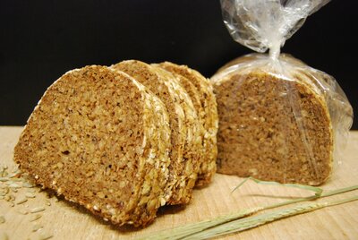 Pain de seigle broyé