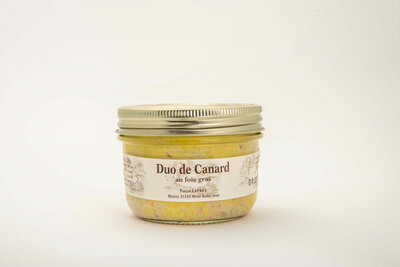 Duo de canard foie gras et rillettes