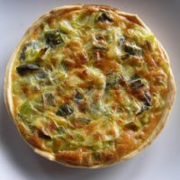 Quiche à la truite fumée et aux poireaux - 1 personne