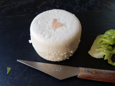 Chèvre fermier frais au lait cru à l'échalote