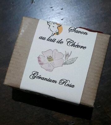 Savon au lait de chèvre et géraniu