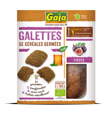 Galettes de céréales germées - figues 2x100 g
