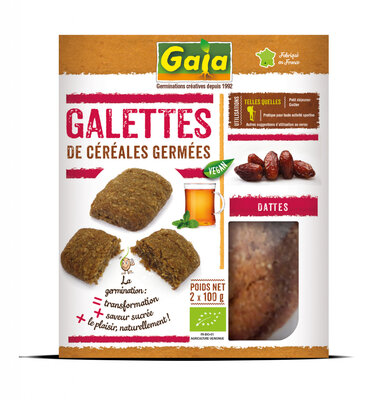 Galettes de céréales germées - dattes 2x100 g