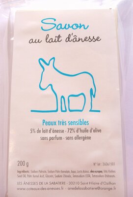 Savon au lait d'ânesses - 5% - natu