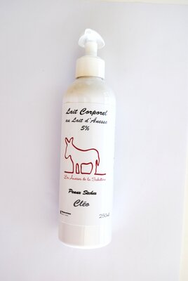 Lait corporel au lait d'ânesse 5% - cléo