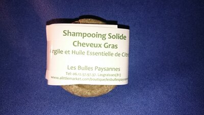 Shampooing solide cheveux gras