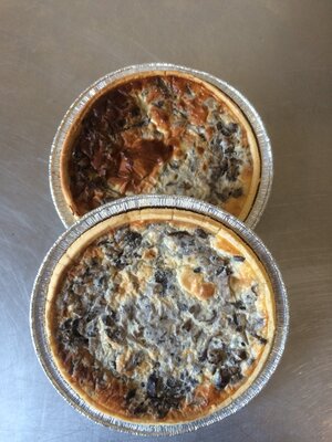 Quiche aux champignons parfumés