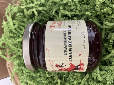 Confiture framboises sureau