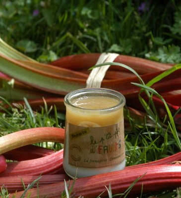 Le petit pot de fruits rhubarbe