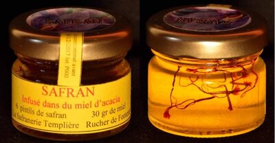 Safran de haute cote d'or infusé dans le miel d'acacia