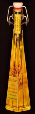Safran de haute cote d'or infusé dans l'huile de colza artisanal