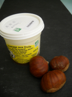 Fromage sur lit de marron x2