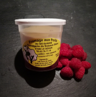 Fromage sur lit de framboise x2