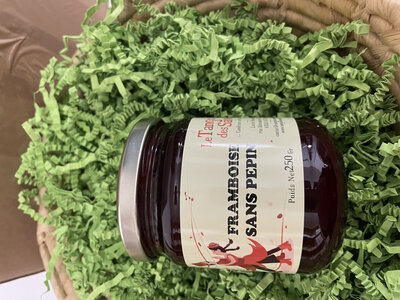 Confiture de framboises sans pépins