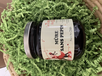 Confiture mûre sauvage sans pépins