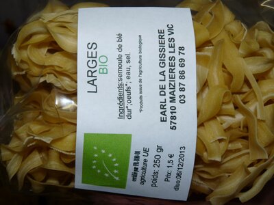 Larges aux oeufs