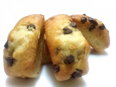 Mini madeleines aux pépites de chocolat